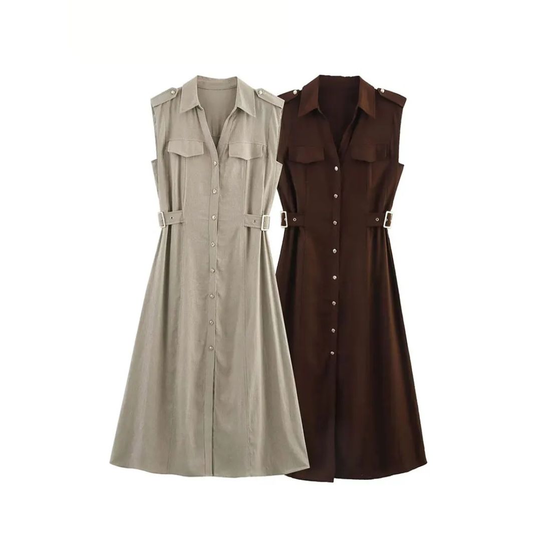 ENEA™ | Vestito smanicato premium