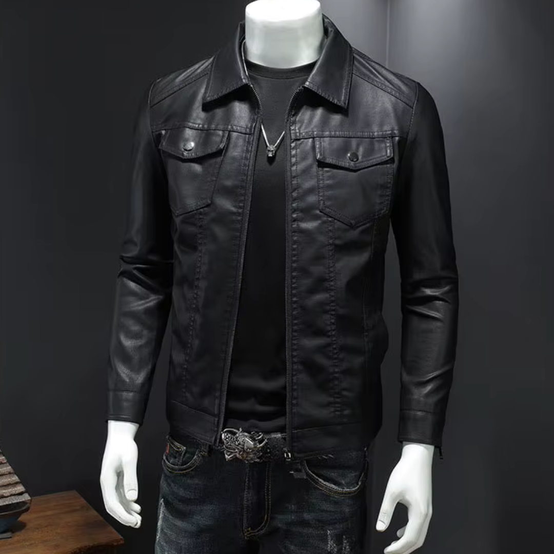 HUDSON NOIR™ | Giacca in pelle