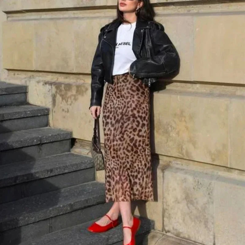 ELETTRA™ | Gonna lunga animalier