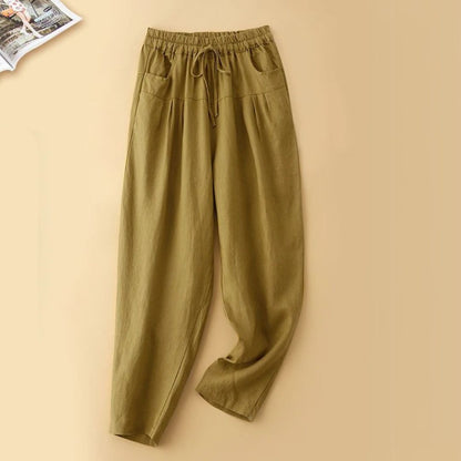 MARGHERITA™ | Pantaloni estivi misto lino-cotone