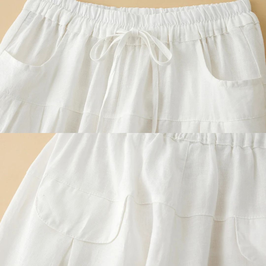 MARGHERITA™ | Pantaloni estivi misto lino-cotone