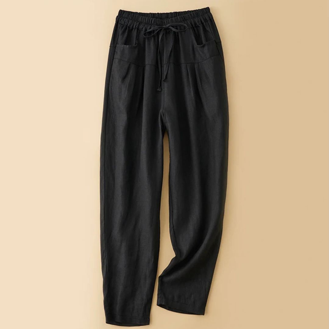MARGHERITA™ | Pantaloni estivi misto lino-cotone