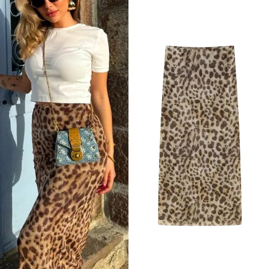 ELETTRA™ | Gonna lunga animalier