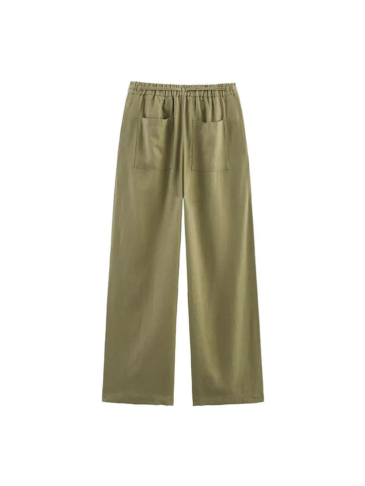 CHIARA™ | Pantaloni a gamba larga in lino
