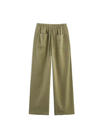 CHIARA™ | Pantaloni a gamba larga in lino