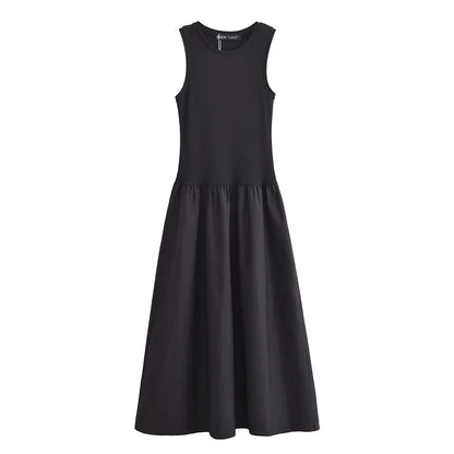 ALBA™ | Vestito smanicato lungo