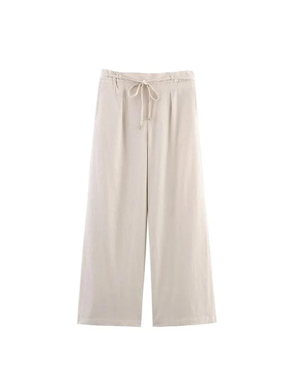 CHIARA™ | Pantaloni a gamba larga in lino